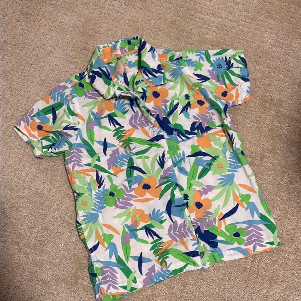 Cat & Jack Multicolor Floral Shirt